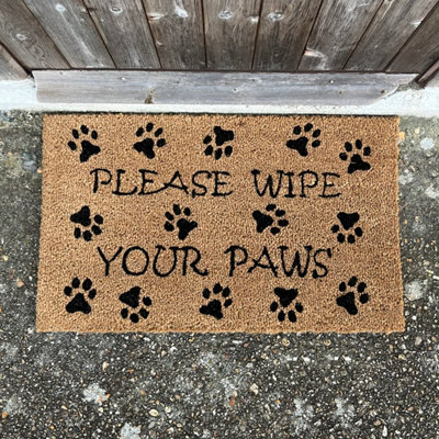 Selections Wipe Your Paws Indoor & Outdoor Coir Doormat