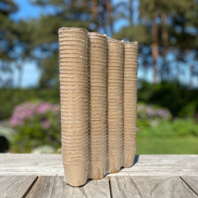 Selections Eco Round Fibre Biodegradable And Compostable Plant Pots (5Cm )Pack Of 144 from B&Q