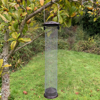 Selections Large Hanging Metal Peanut Bird Feeder from B&Q