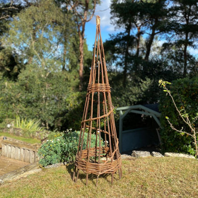 Selections Spiral Willow Garden Obelisk (1.15M) from B&Q
