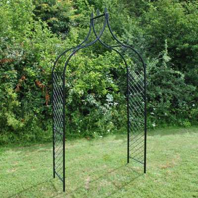 Selections Tuscan Metal Decorative Garden Arch With Ground Spikes from B&Q