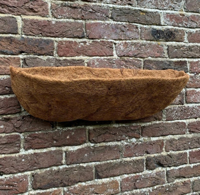 Selections Preformed Extra Deep Coco Wall Trough Planter Liner (60Cm) from B&Q