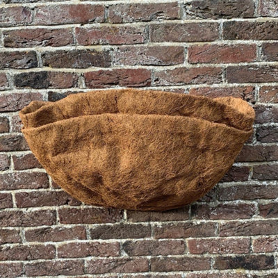 Selections Preformed Half Round Coco Wall Basket Planter Liner (60Cm)Pack Of 2 from B&Q