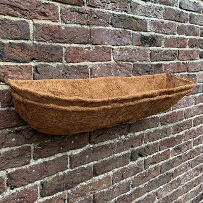Selections Preformed Extra Deep Coco Wall Trough Planter Liner (75Cm)Pack Of 2 from B&Q