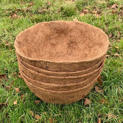 Preformed Round Coco Hanging Basket Planter Liner (30cm) - Pack of 5 - Image 2