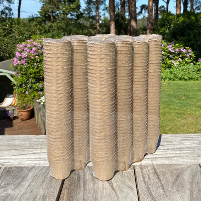 Selections Eco Round Fibre Biodegradable And Compostable Plant Pots (5Cm)Pack Of 288 from B&Q