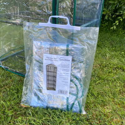 Selections 5 Tier Mini Greenhouse Clear View Replacement Cover from B&Q