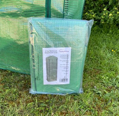 Selections 5 Tier Mini Greenhouse Reinforced Replacement Cover from B&Q