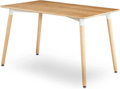 Life Interiors Halo 4 Or 6 Seating Dining Table Single, Oak