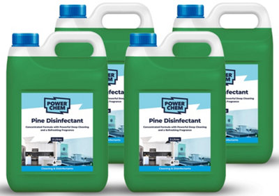 PowerChem 20L Pine DisinfectantAll Purpose Multi Surface CleanerAntibacterialAntiviral from B&Q