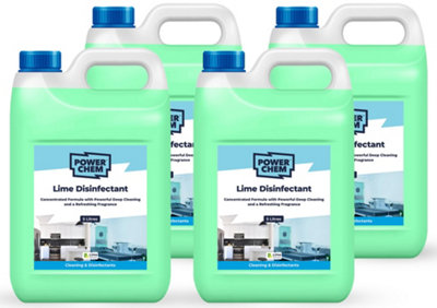 PowerChem 20L Lime DisinfectantAll Purpose Multi Surface Cleaner CleanerAntibacterialAntiviral from B&Q