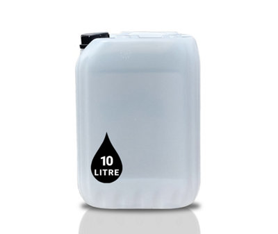 B&Q -  10L Plastic Water Container Jerry Can Un Certified Food Grade Ideal For Outdoor CampingEmergency And Industrial Use