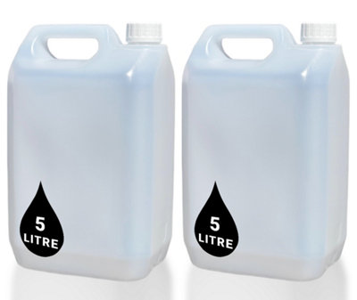 B&Q -  2 X 5L Plastic Water Carrier Container For Storage Of Liquids Ingredients Chemicals Fuel Natural