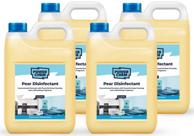 PowerChem 20L Pear DisinfectantAll Purpose Multi Surface CleanerAntibacterialAntiviral from B&Q