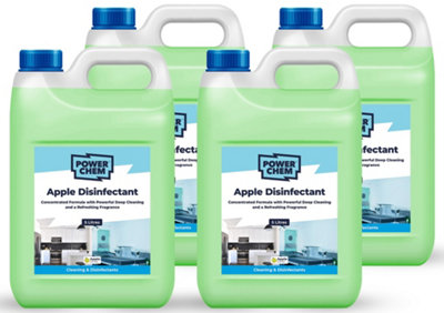 PowerChem 20L Apple DisinfectantAll Purpose Multi Surface Cleaner CleanerAntibacterialAntiviral from B&Q