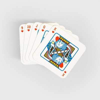 Suck Uk Unisex White Playing Card Drink Mats Set - 54 Coaster Deck In - Image 3