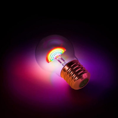 Suck UK Rainbow Light Bulb Lamp - Battery Operated - Image 4