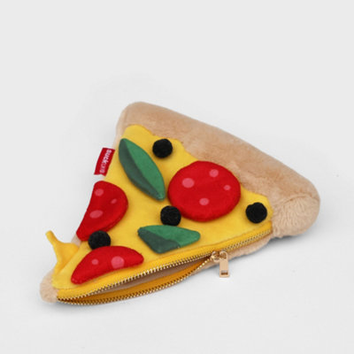 Suck Uk Plush Pizza Slice Shaped Case With Gold Zip from B&Q