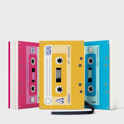 B&Q -  Set Of 3 Cassette Tape Mini Notebooks
