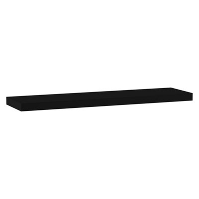 Urbn-Living BlackSet Of 1Floating Wooden Wall Shelves90X23.5Cm from B&Q