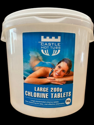 5Kg Castle Hot Tubs Chlorine Tablets200G from B&Q
