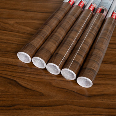 D-C-Fix Walnut Medium 67.5Cm X 2M (5 Rolls) Self-Adhesive Vinyl Wrap For Doors And Worktops from B&Q