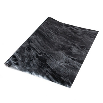 D-C-Fix Marble Romeo Self Adhesive Vinyl Wrap Film For Kitchen Worktops And Furniture 5M(L) 45Cm(W) Silver
