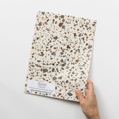 D-C-Fix Terrazzo A4 Sample Self-Adhesive Vinyl Wrap For Doors And Worktops from B&Q