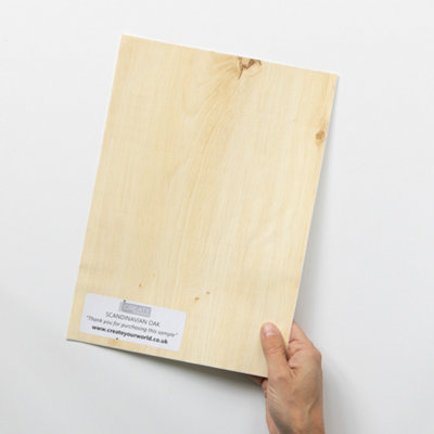 D-C-Fix Scandinavian Oak A4 Sample Self-Adhesive Vinyl Wrap For Doors And Worktops from B&Q