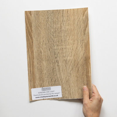 D-C-Fix Sonoma Oak Light A4 Sample Self-Adhesive Vinyl Wrap For Doors And Worktops from B&Q