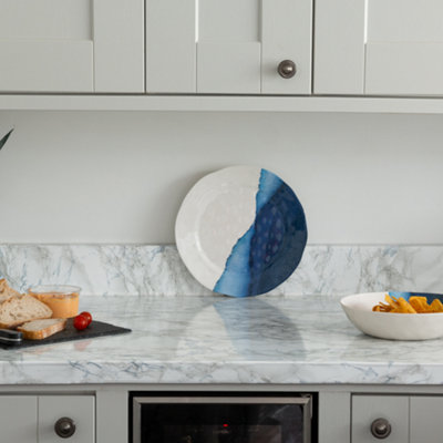D-C-Fix Marble Cortes Blue 67.5Cm X 2M Self-Adhesive Vinyl Wrap For Doors And Worktops from B&Q
