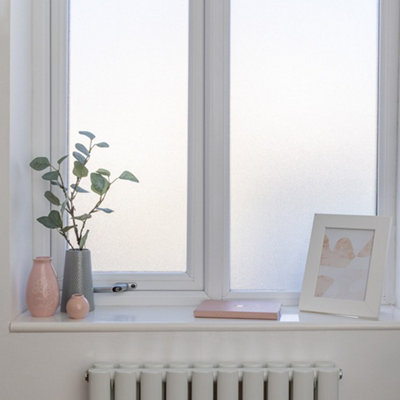 D-C-Fix Milky 67.5Cm X 2M Self-Adhesive Vinyl Window Film For Privacy And Décor from B&Q