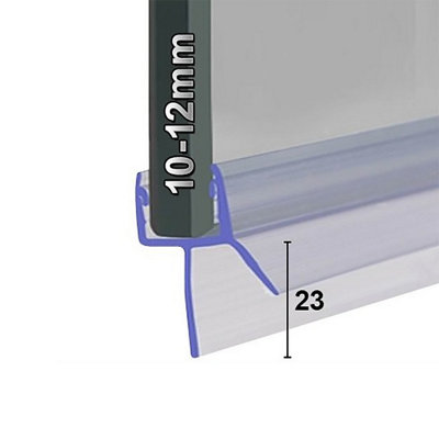 B&Q -  Shower Seal For Screens Doors Or PanelsFits 1011 Or 12mm GlassSeals Gaps Up To 23mm1400mm LengthSeal035