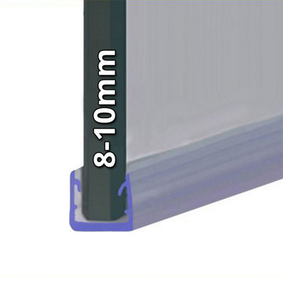 B&Q -  Shower Seal For Screens Doors Or PanelsFits 89 Or 10mm GlassU Shape Covers The Edge Of Glass800mm LengthSeal025
