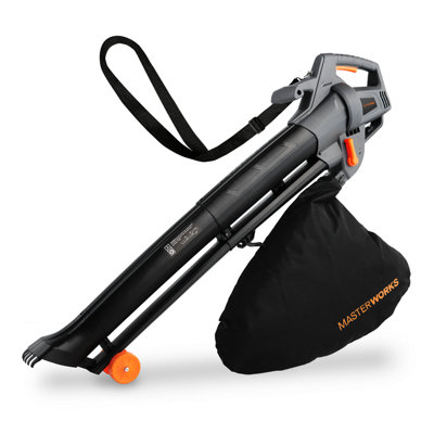Masterworx Leaf Blower Vacuum Shredder Mulcher 35L Garden Collection Bag3000W from B&Q