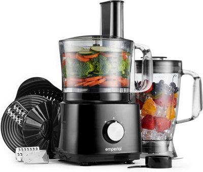 Emperial Food Processor Blender Chopper Juicer Dough Mixer 2 Speed & Pulse 750W from B&Q
