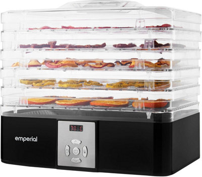 Emperial Food Dehydrator 5 Tier Digital Food Dryer Adjustable Temperature240W from B&Q