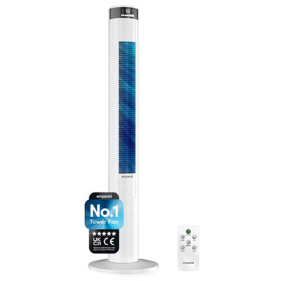 Emperial 46 Bladeless Tower Fan Quiet 45 W Cooling With Remote Led Display3 Speeds4 Modes12 Hour Timer70 Oscillation from B&Q