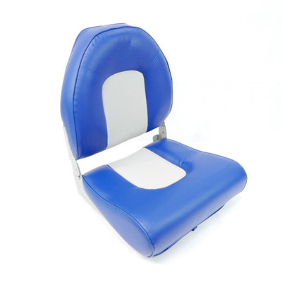 High Back Boat SeatGrey Blue StyleFor BoatYachtMarine Applications from B&Q