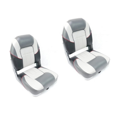 Pair Of Premium Centurion Boat SeatGrey Charcoal StyleFor BoatYachtMarine Applications from B&Q