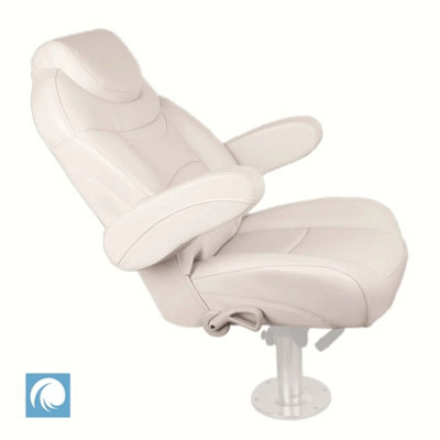 Premium Reclining Helm Chair For Yachts CaravansIvory ColourFor BoatYachtMarine Applications from B&Q
