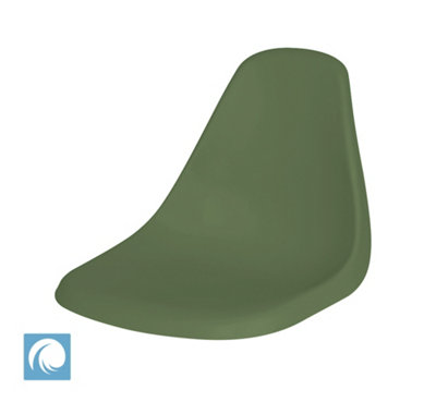 All Weather Outdoor Molded Bucket SeatOlive Green ColourFor BoatYachtMarine Applications from B&Q