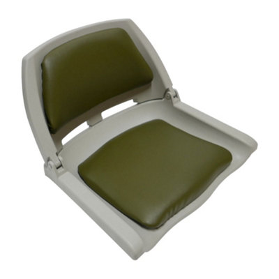 Lightweight Folding Boat SeatOlive Green StyleFor BoatYachtMarine Applications from B&Q