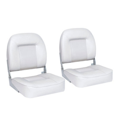Pair Of Low Back Bucket Boat SeatsWhiteFor Boat Yacht Marine GradeFor BoatYachtMarine Applications from B&Q