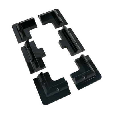 Solar Panel 6 Bracket SetBlack from B&Q
