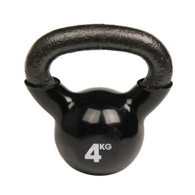 Fitness Mad Black 4Kg Cast Iron Kettlebell - Image 3