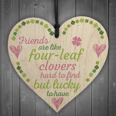 Red Ocean 'friends Are Like' Friendship Sign Best Friend Plaque Shabby Chic Wooden Hanging Heart Thank You Birthday Gifts from B&Q