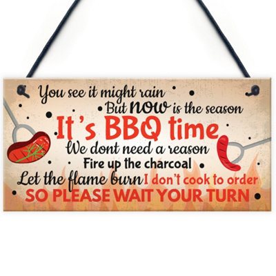 Red Ocean Bbq Novelty Hanging Garden Sign Summerhouse Bar Man Cave Shed Plaque Friendship Gift from B&Q