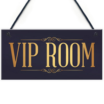 Red Ocean Vip Room Man Cave Home Bar Sign Pub Club Hanging Plaque Garden Shed Gift For Him from B&Q