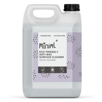 Miniml Anti-Bacterial Surface Cleaner Refill French 5L Lavender